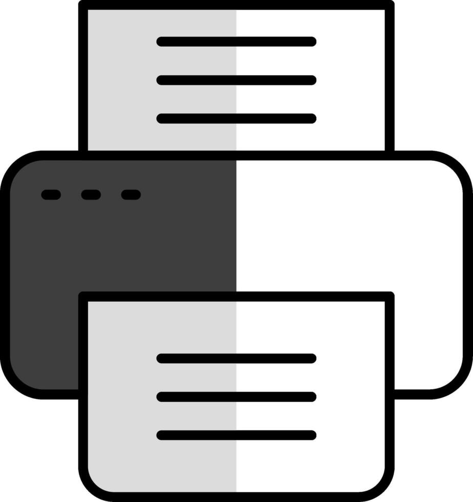 Fax Filled Half Cut Icon vector