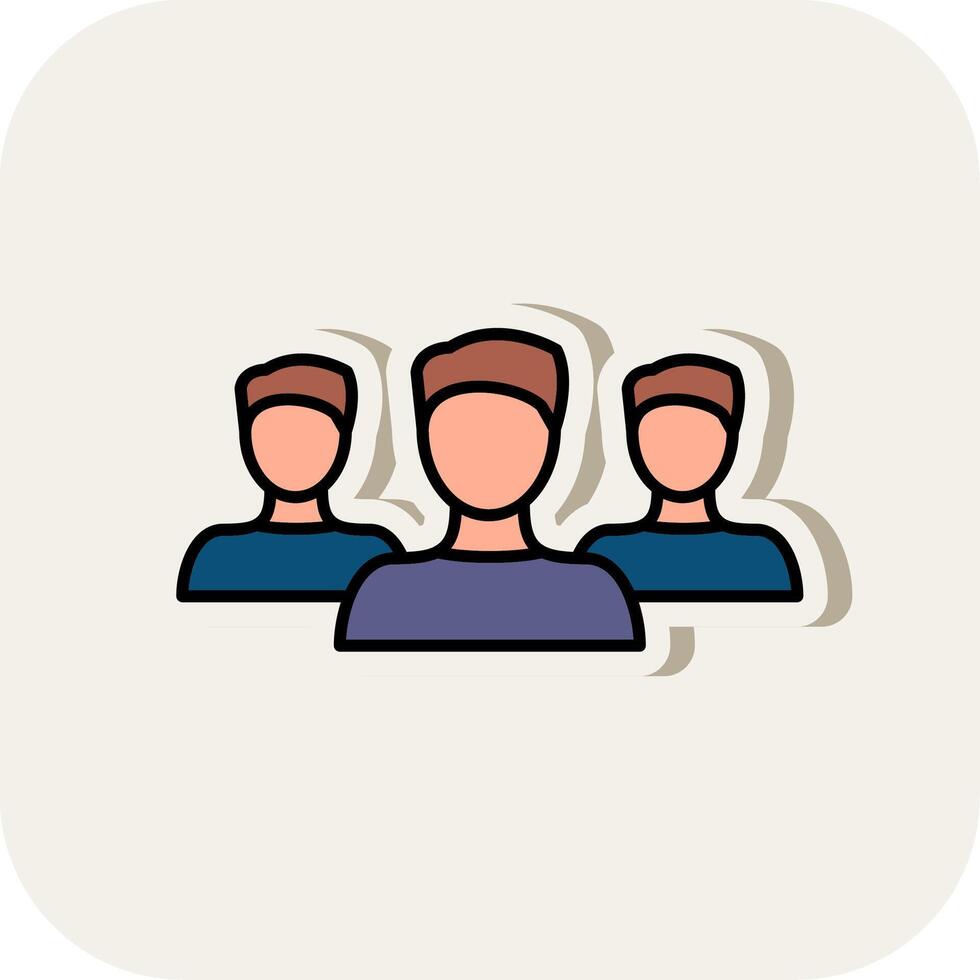 Forum Line Filled White Shadow Icon vector