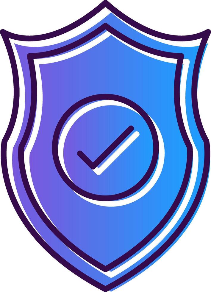Safety Gradient Filled Icon vector