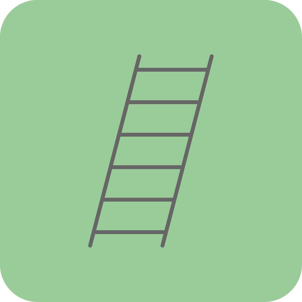 Ladder Filled Yellow Icon vector