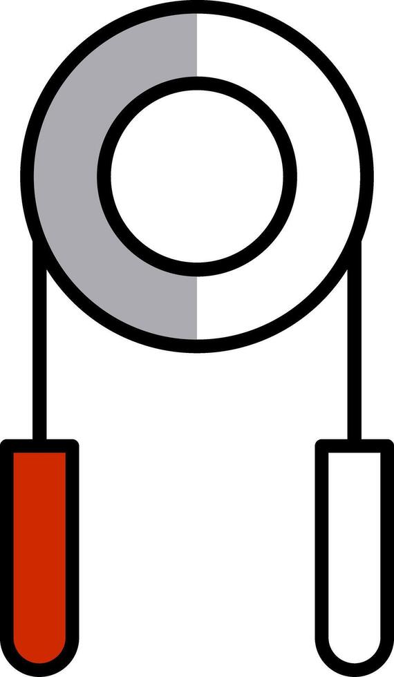 Hand Grip Filled Half Cut Icon vector
