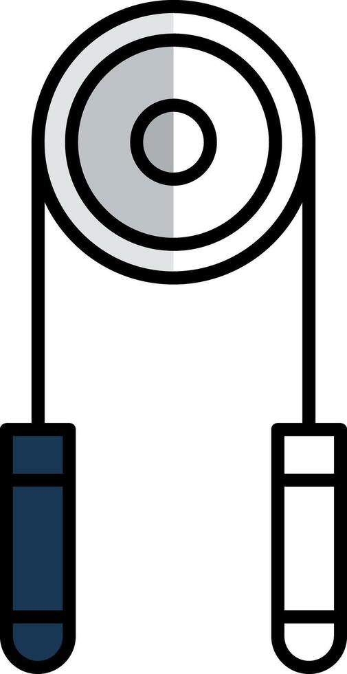 Hand Grip Filled Half Cut Icon vector