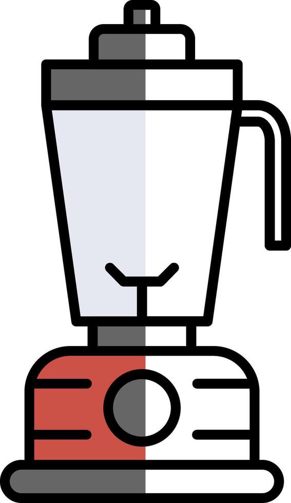 Blender Filled Half Cut Icon vector