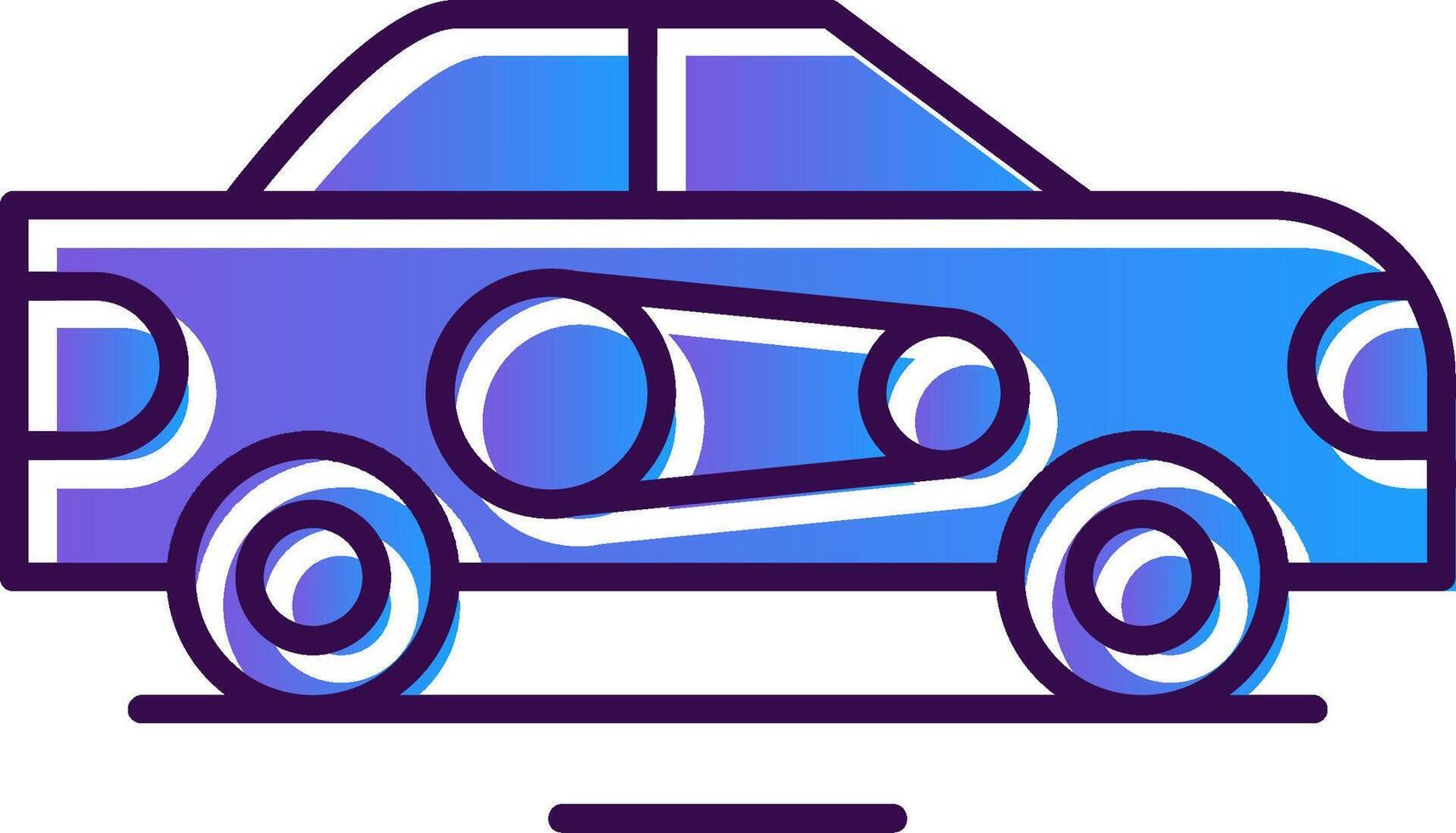 Belt Drive Kit Gradient Filled Icon vector