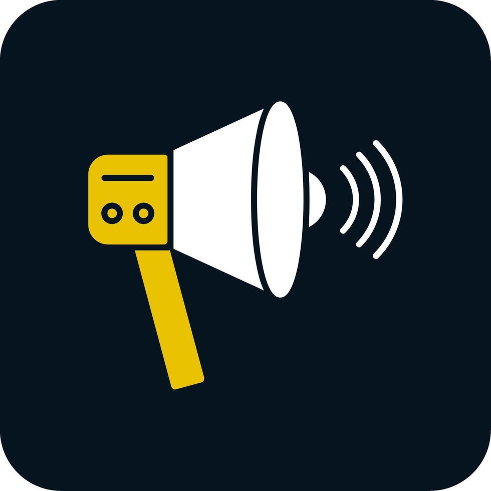 Megaphone Glyph Two Color Icon vector