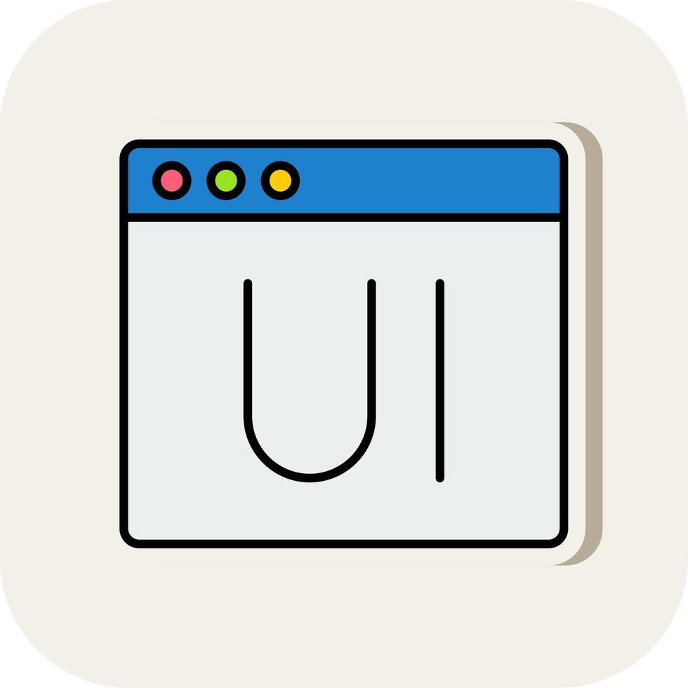 Ui Line Filled White Shadow Icon vector