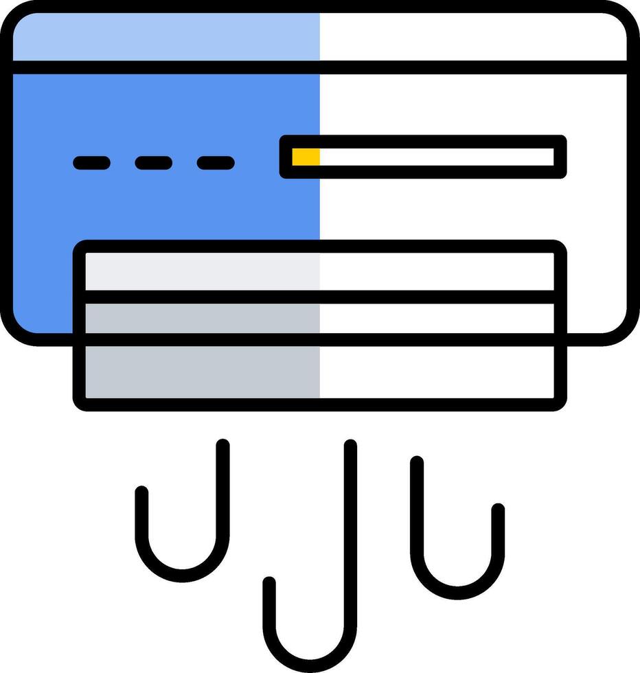 Air Conditioner Filled Half Cut Icon vector