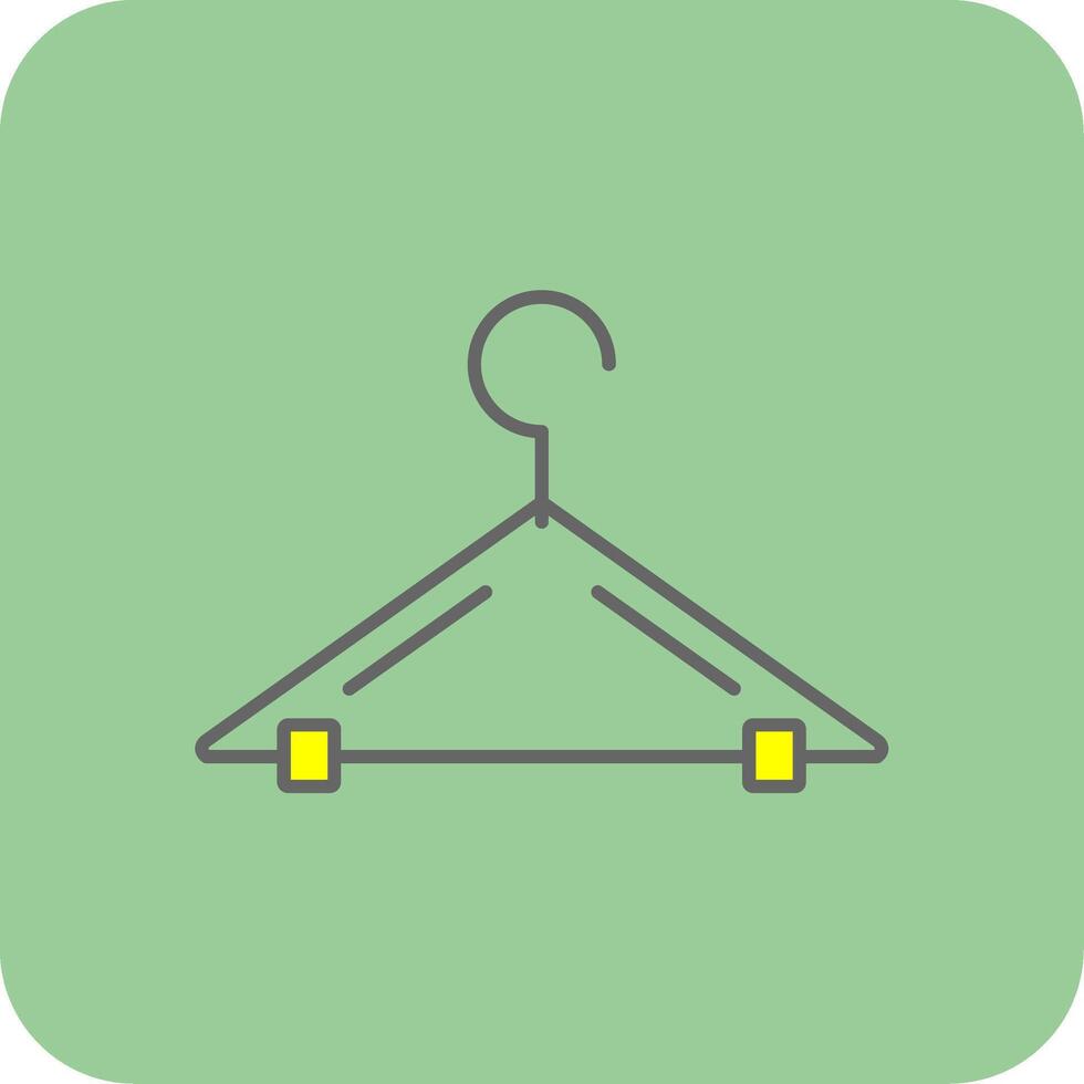Hanger Filled Yellow Icon vector