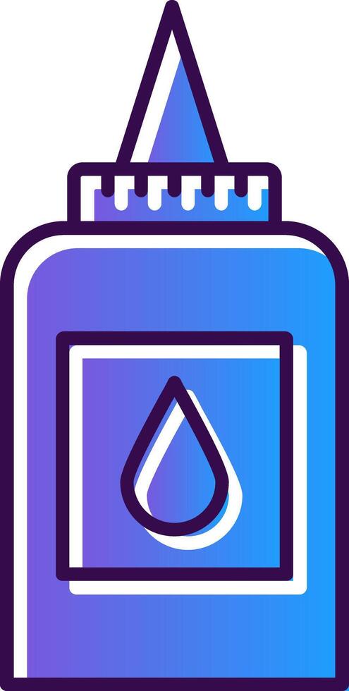 Liquid Glue Gradient Filled Icon vector