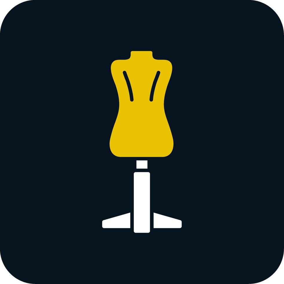 Mannequin Glyph Two Color Icon vector