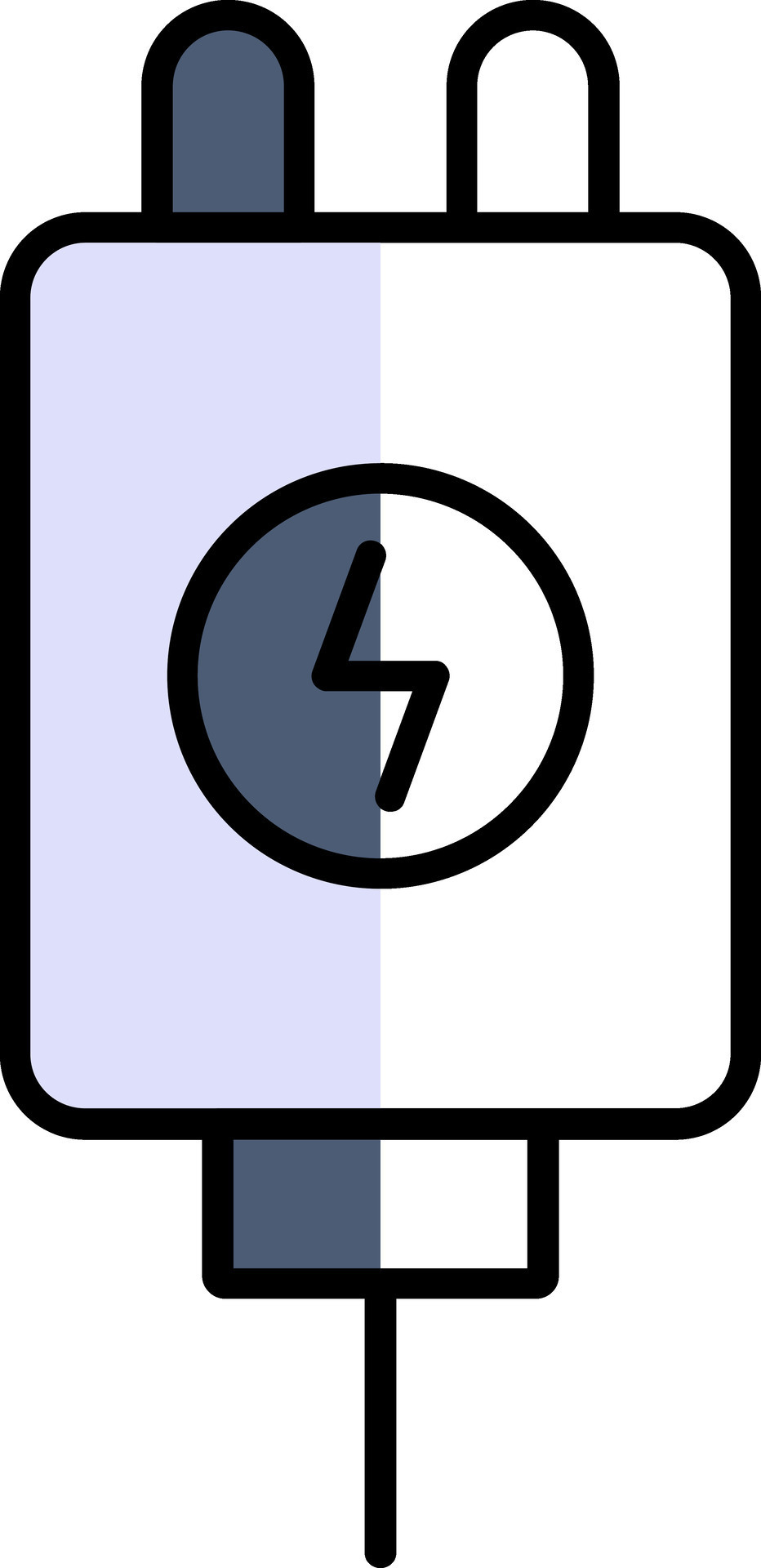 Adapter Filled Half Cut Icon 42741811 Vector Art at Vecteezy