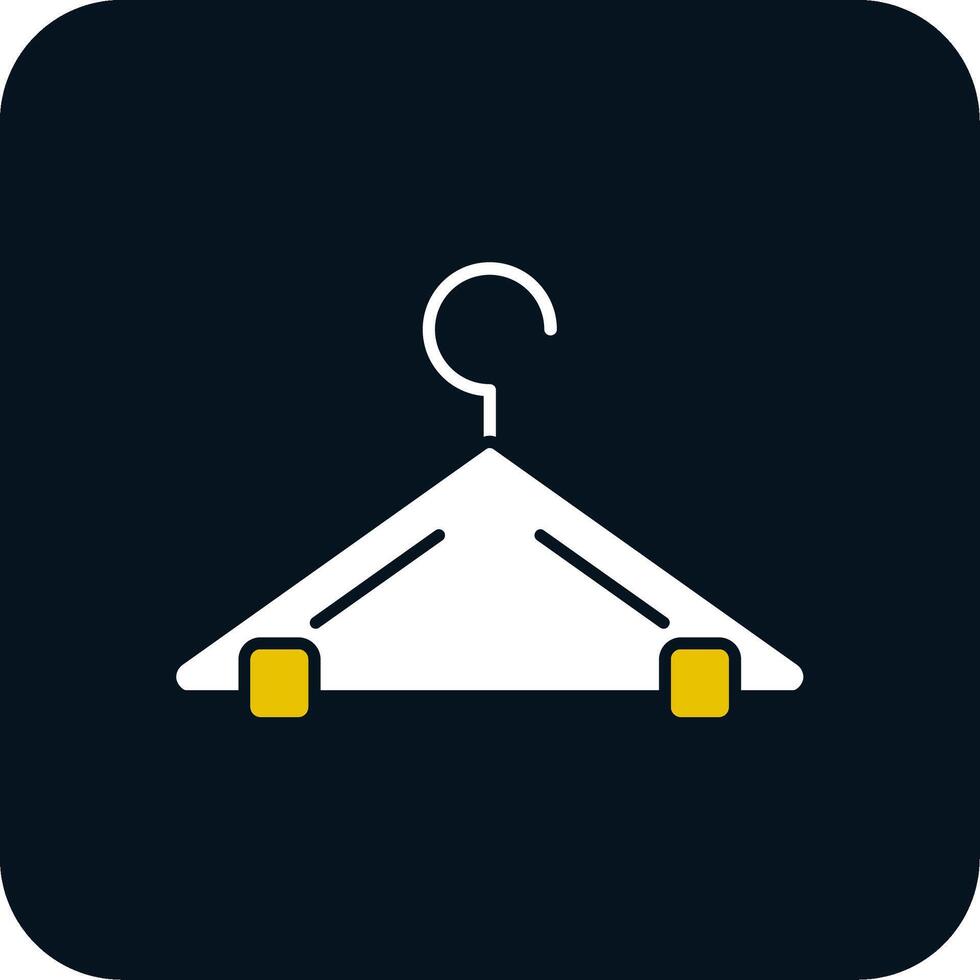 Hanger Glyph Two Color Icon vector