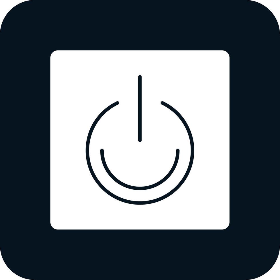 Turn On Glyph Two Color Icon vector