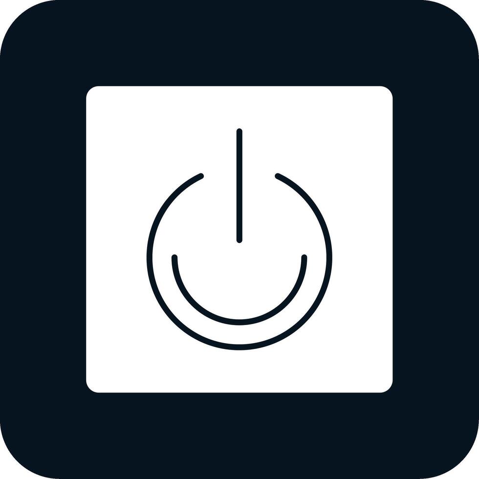 Turn On Glyph Two Color Icon vector