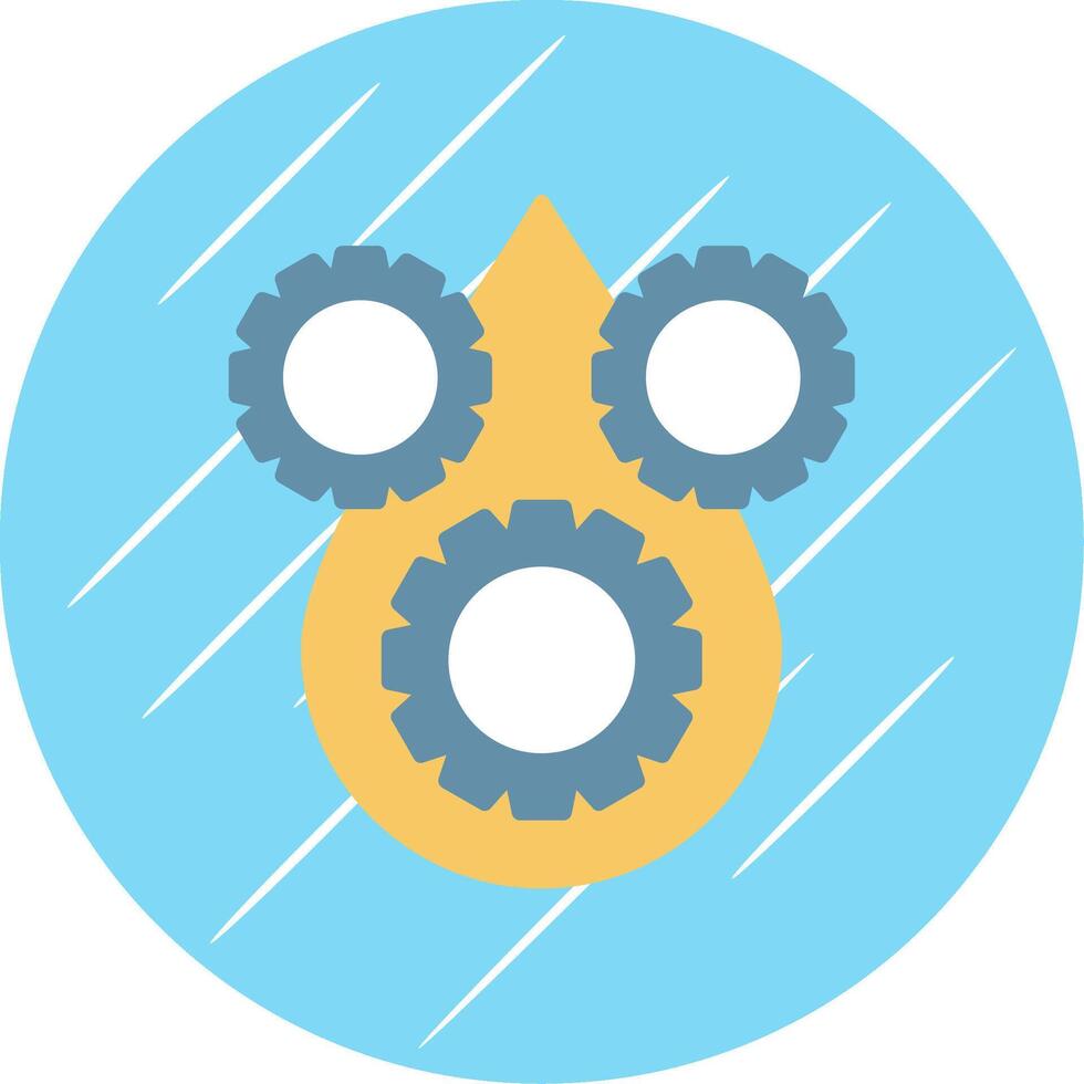 Lubricant Flat Blue Circle Icon vector