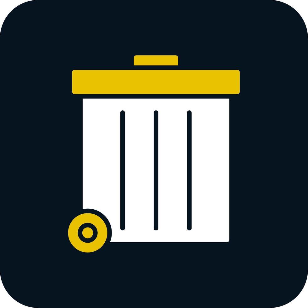 Refuse Glyph Two Color Icon vector