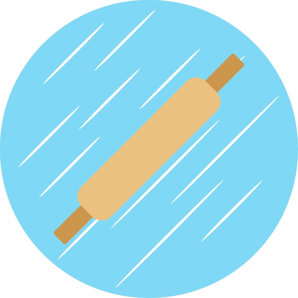 Rolling Pins Flat Blue Circle Icon vector