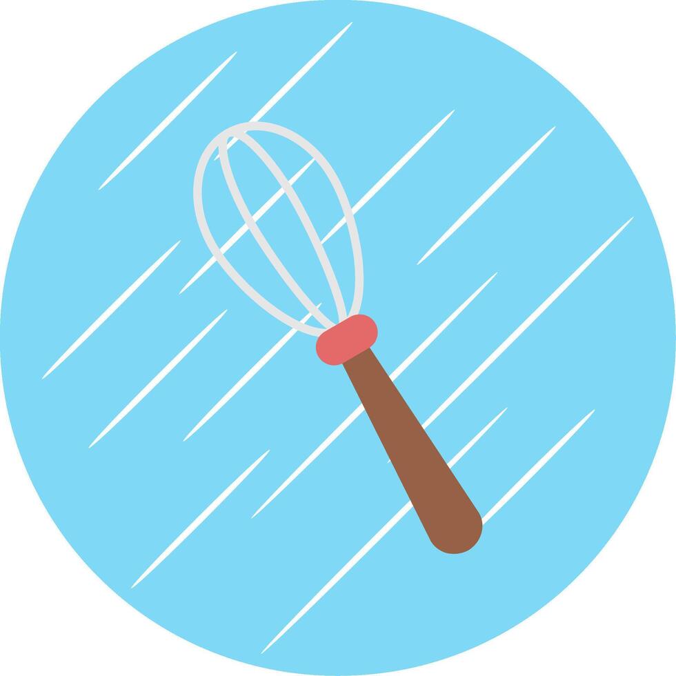 Whisk Flat Blue Circle Icon vector