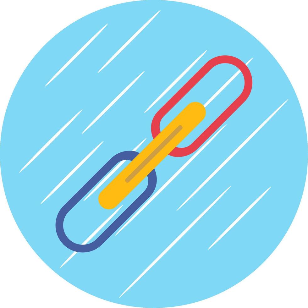 Link Flat Blue Circle Icon vector