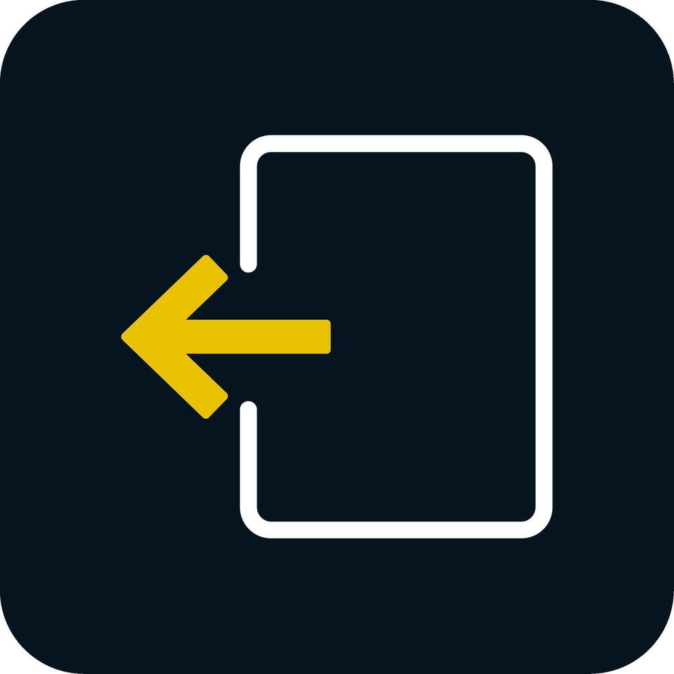 Exit Door Glyph Two Color Icon vector