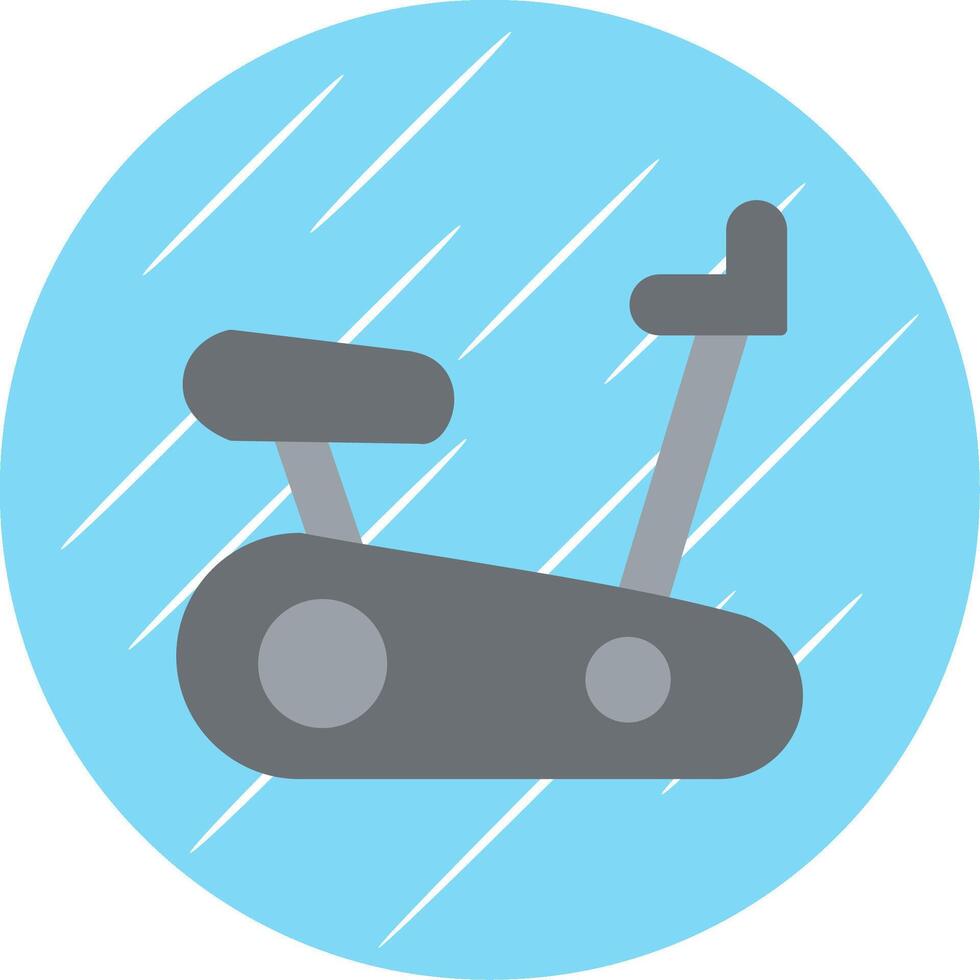 Exercising Bike Flat Blue Circle Icon vector