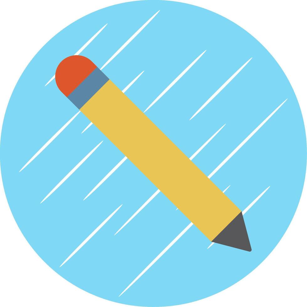 Pen Flat Blue Circle Icon vector