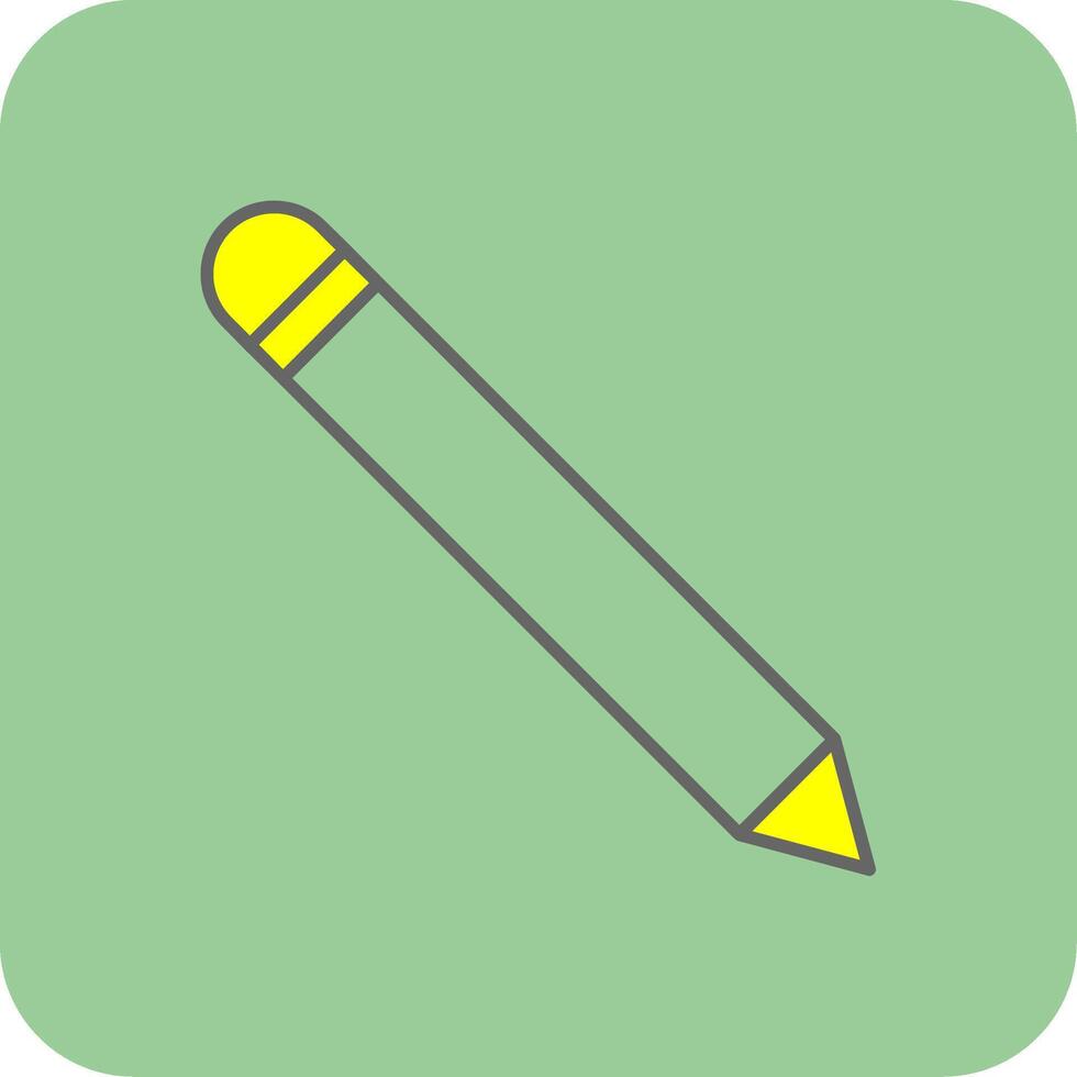 Pen Filled Yellow Icon vector