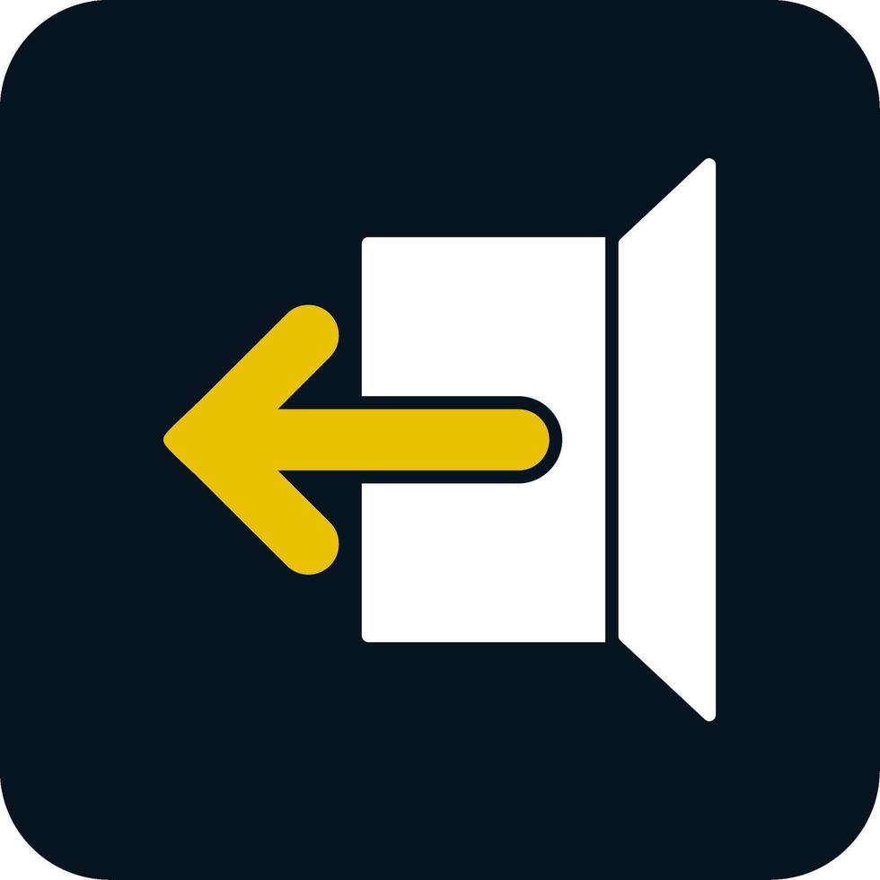 Logout Glyph Two Color Icon vector