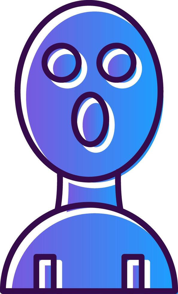 Balaclava Gradient Filled Icon vector
