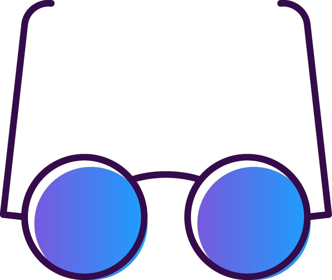 gafas de protección degradado lleno icono vector