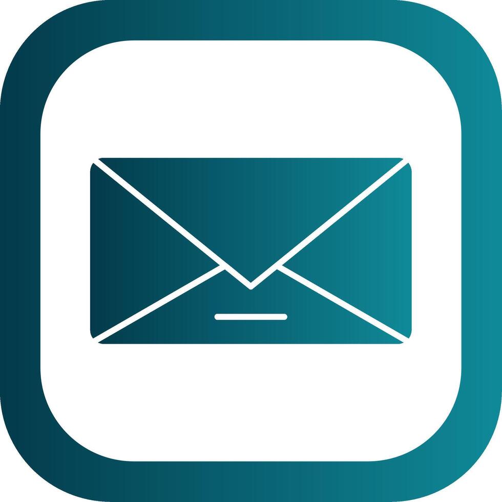 Send Glyph Gradient Round Corner Icon vector