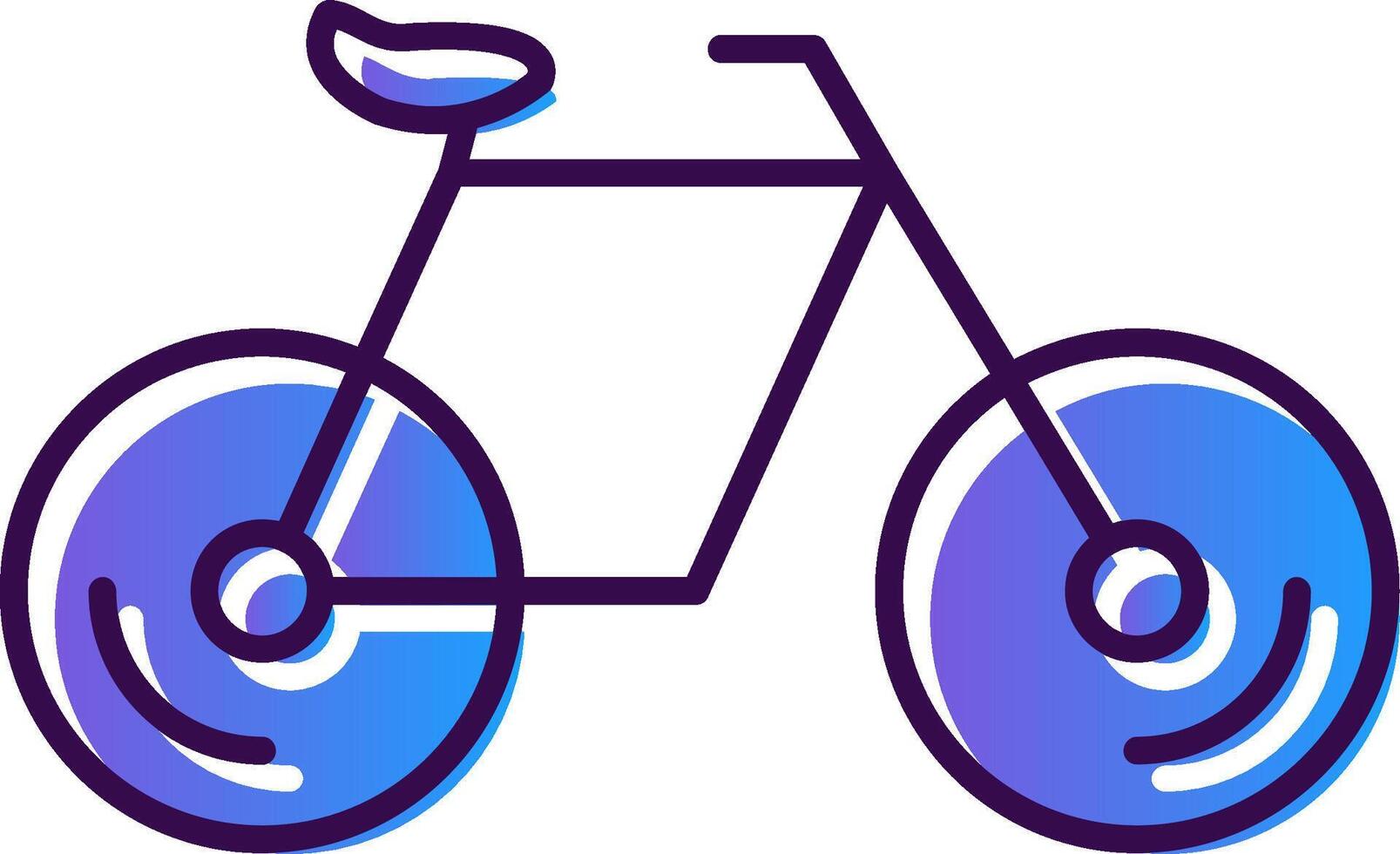 Bicycle Gradient Filled Icon vector