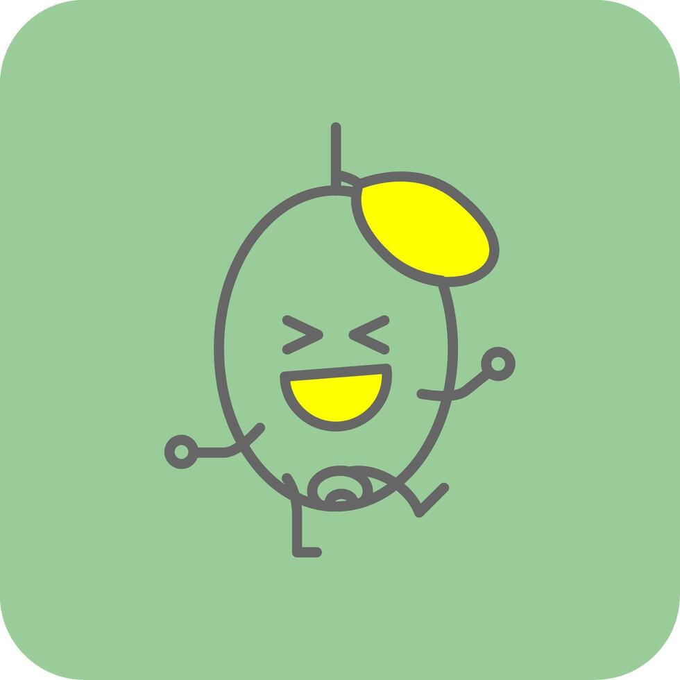 Ogeechee Limes Filled Yellow Icon vector