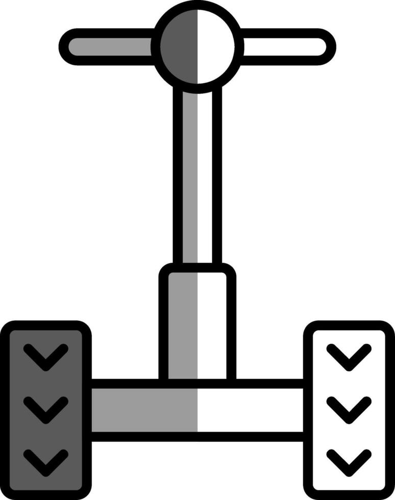 Segway Filled Half Cut Icon vector