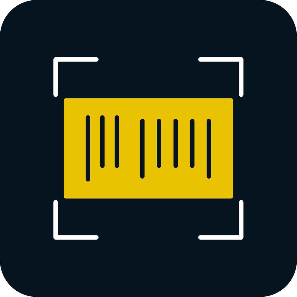 Barcode Glyph Two Color Icon vector