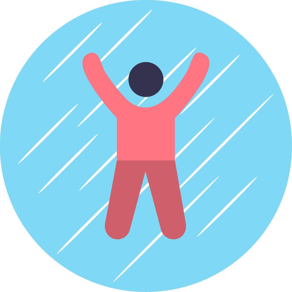 Cheer Up Flat Blue Circle Icon vector