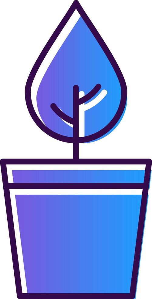 Nature Gradient Filled Icon vector