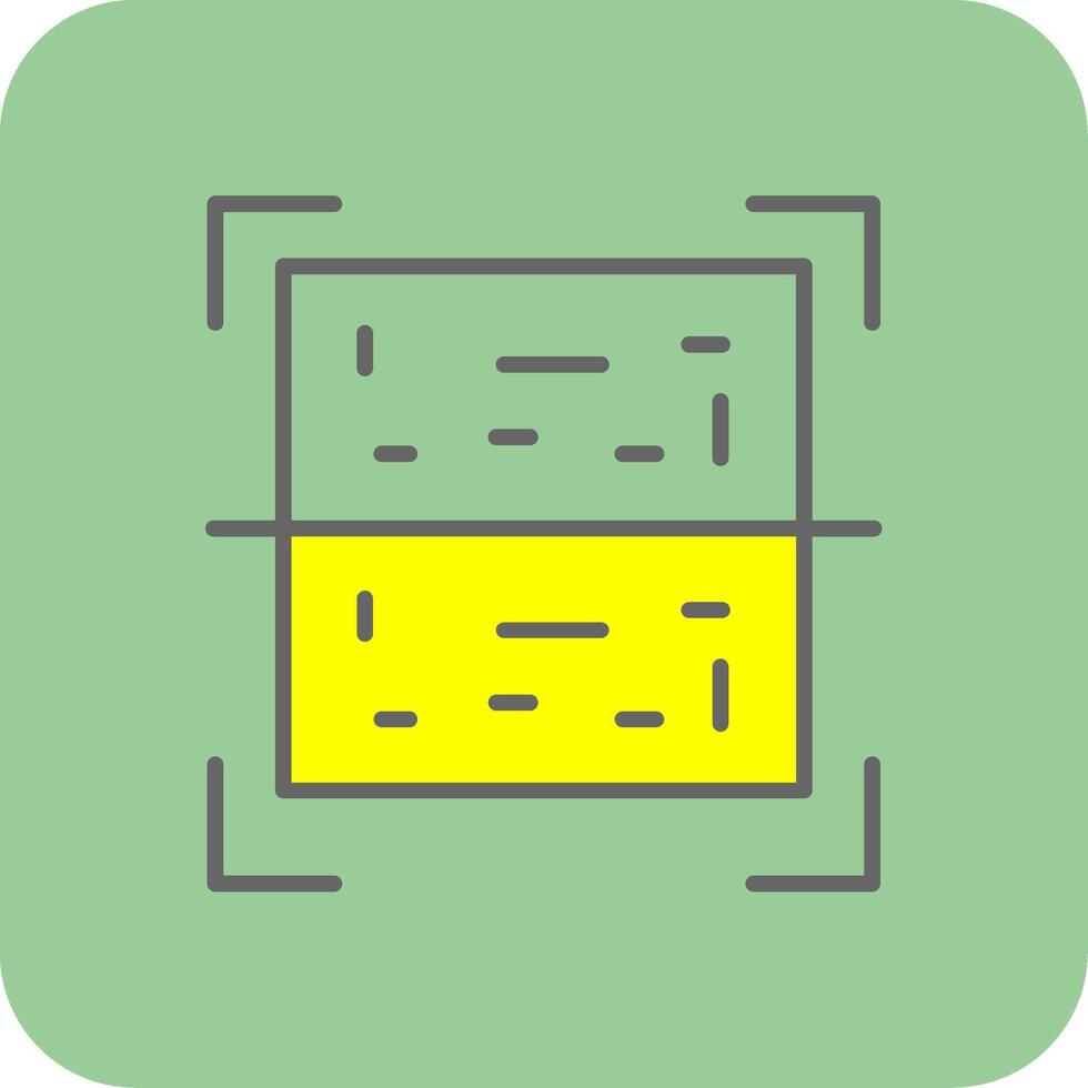 Qr Code Filled Yellow Icon vector