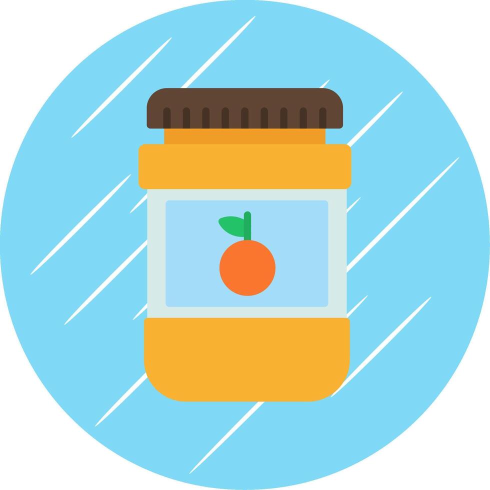 Jam Flat Blue Circle Icon vector