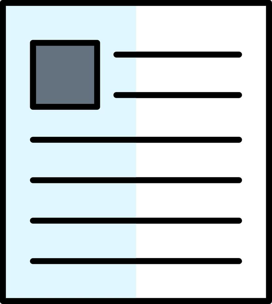 News Filled Half Cut Icon vector