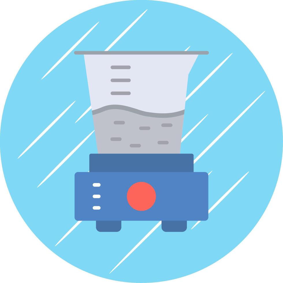 Juicer Flat Blue Circle Icon vector