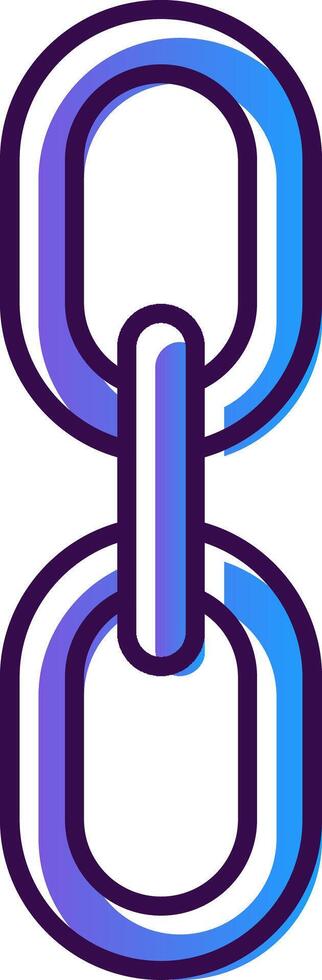 Chain Gradient Filled Icon vector
