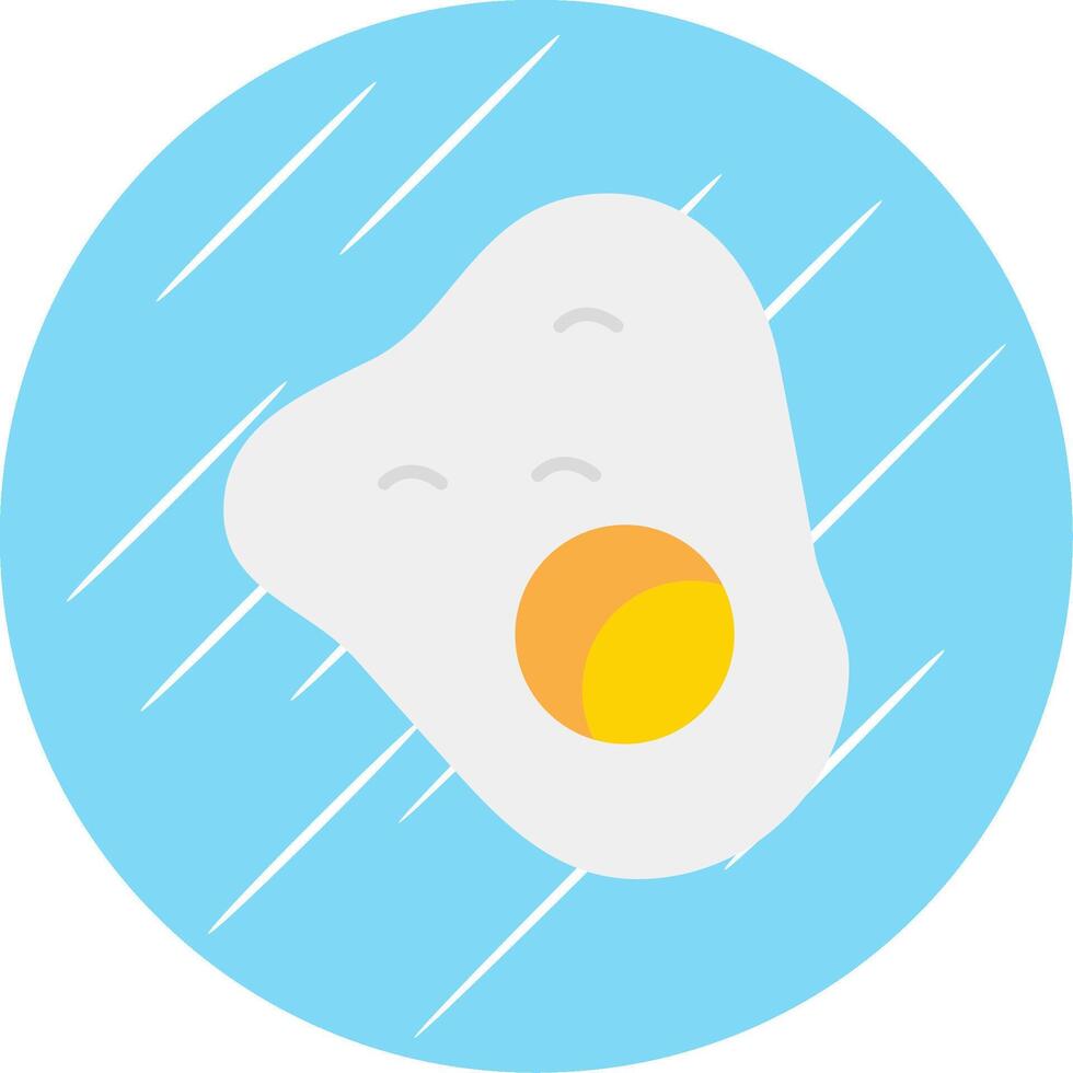 Eggs Flat Blue Circle Icon vector