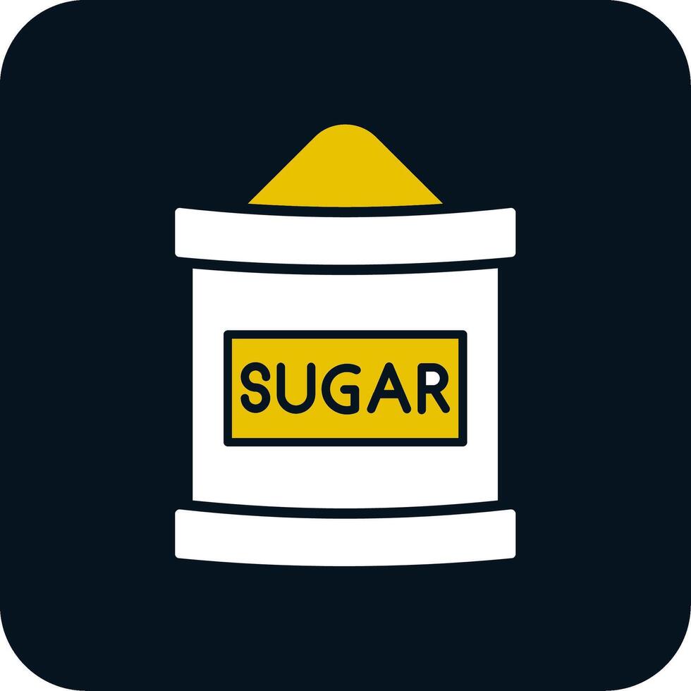 Sugar Bag Glyph Two Color Icon vector
