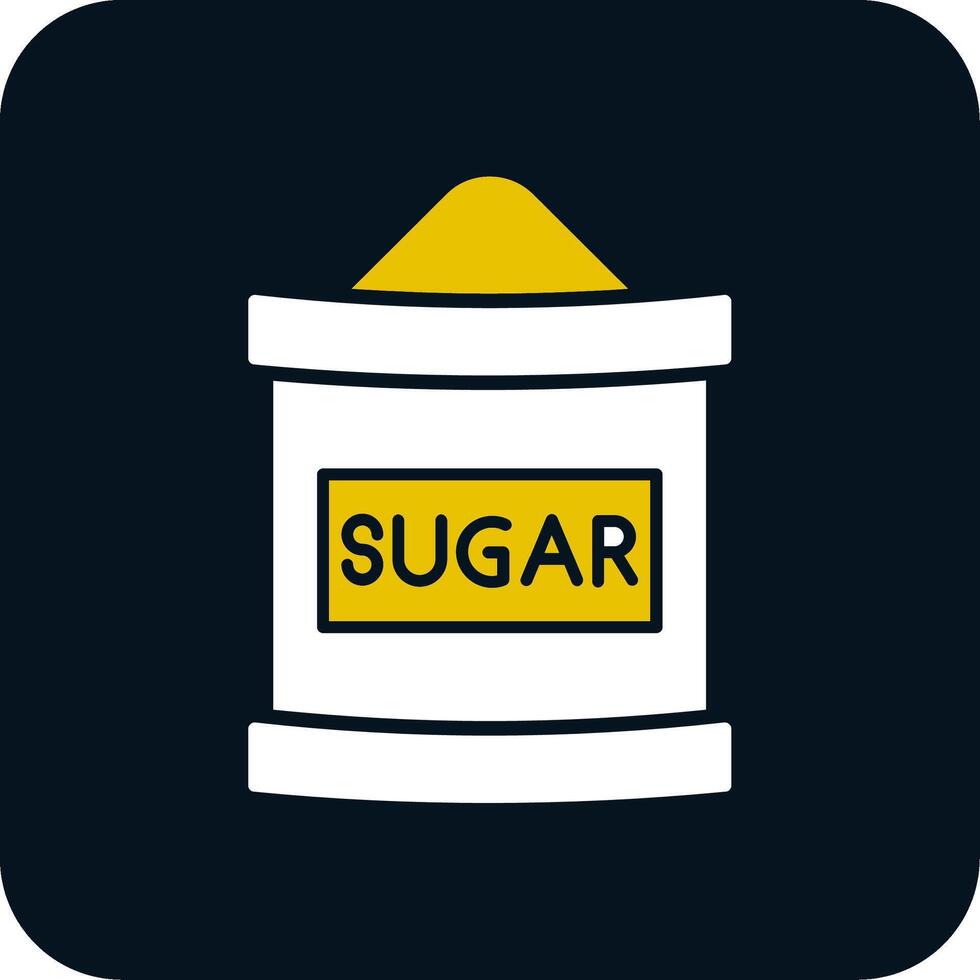 Sugar Bag Glyph Two Color Icon vector