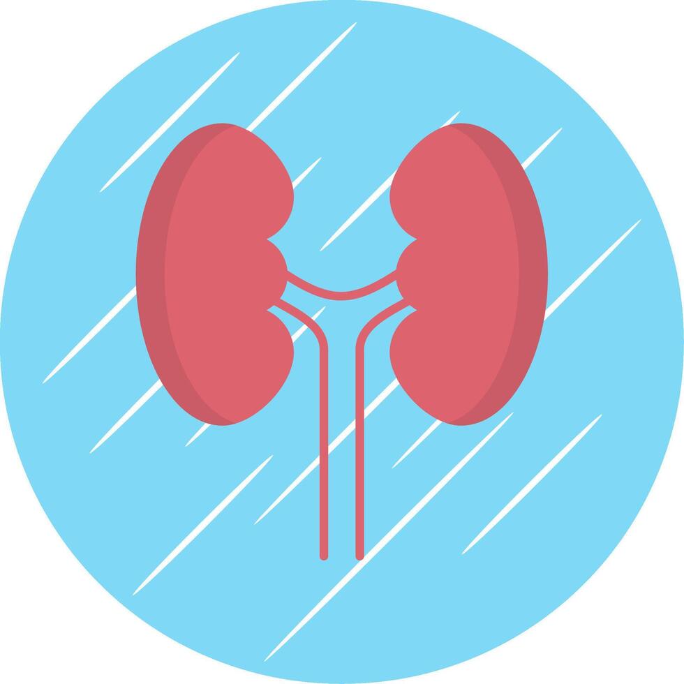 Urology Flat Blue Circle Icon vector