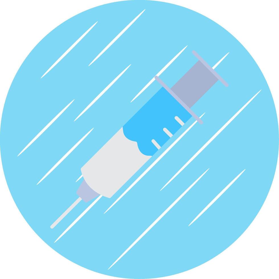 Injection Flat Blue Circle Icon vector