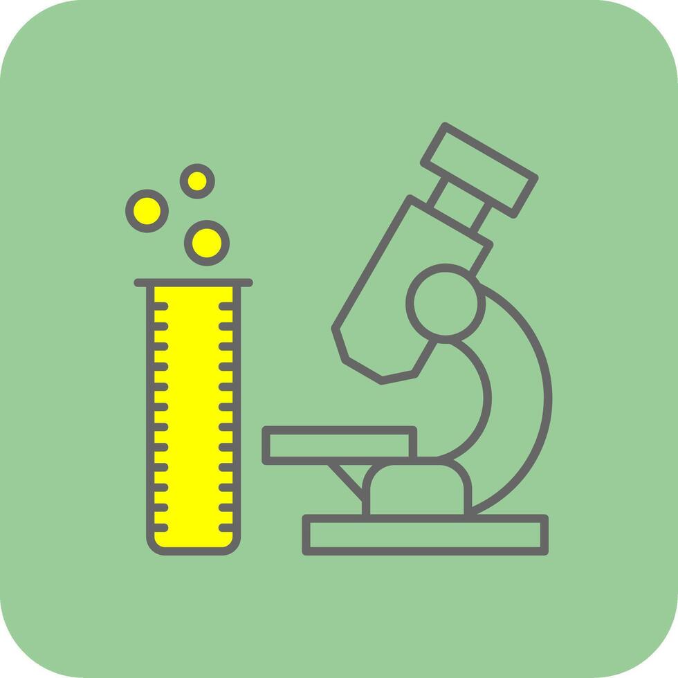 Laboratory Filled Yellow Icon vector