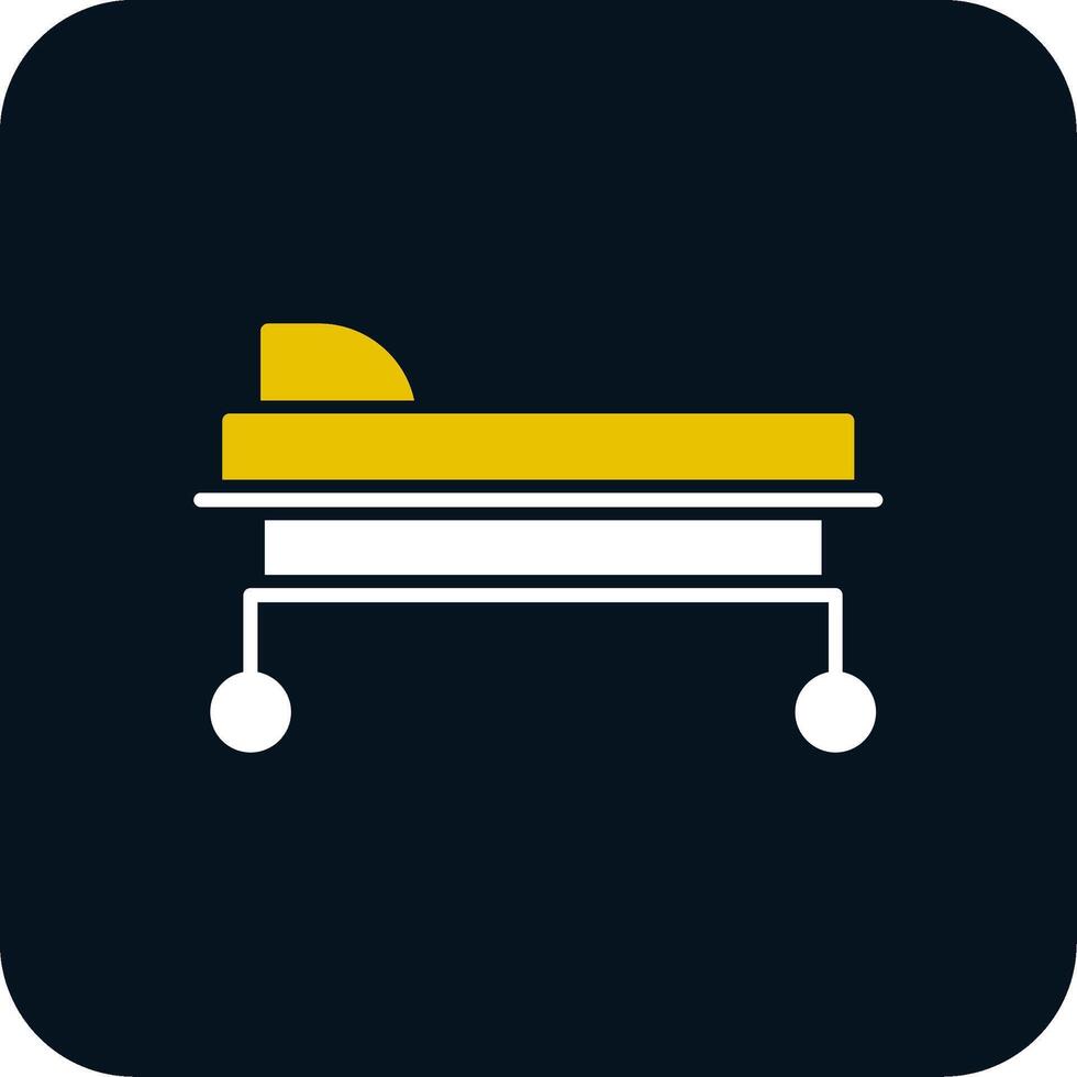 Stretcher Glyph Two Color Icon vector