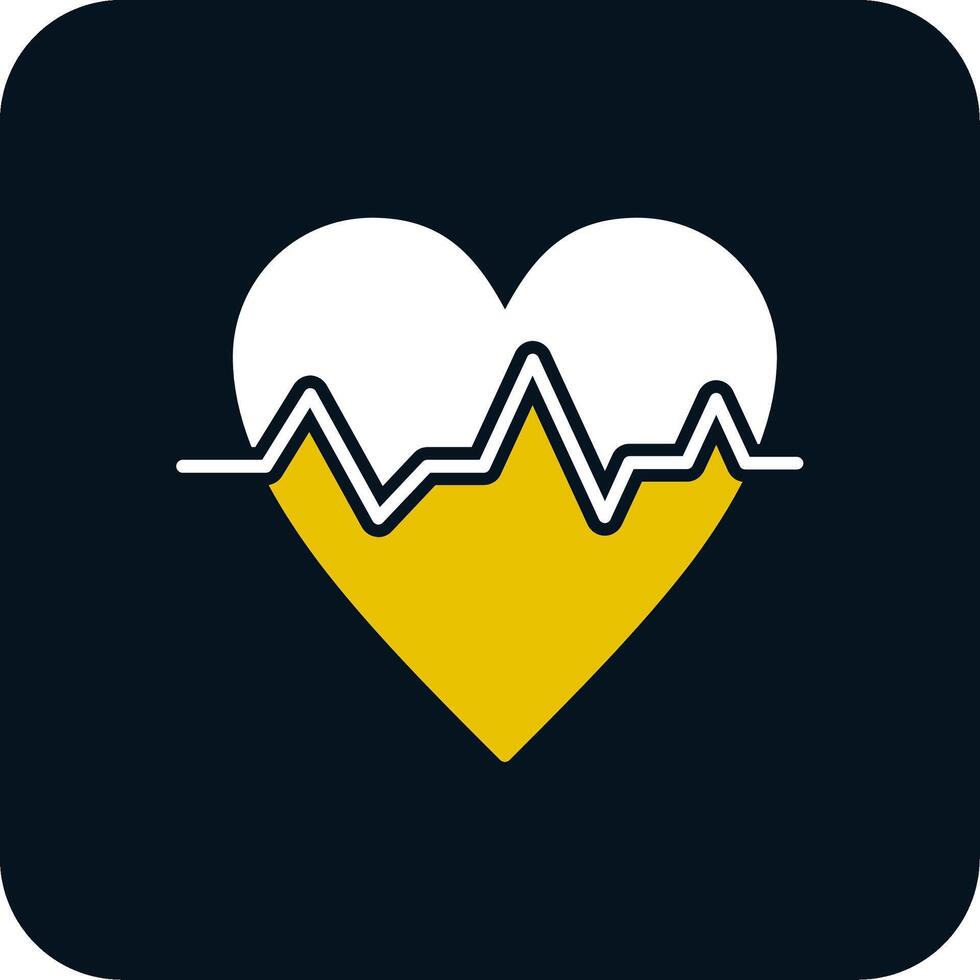 Pulse Rate Glyph Two Color Icon vector